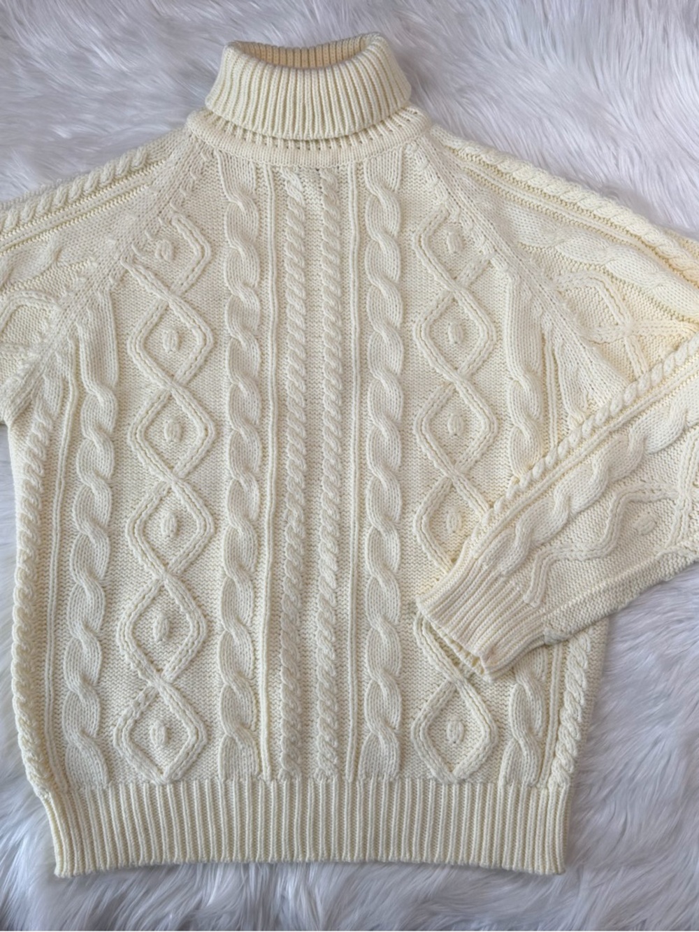 Vintage Puritan Cable Knit Sweater